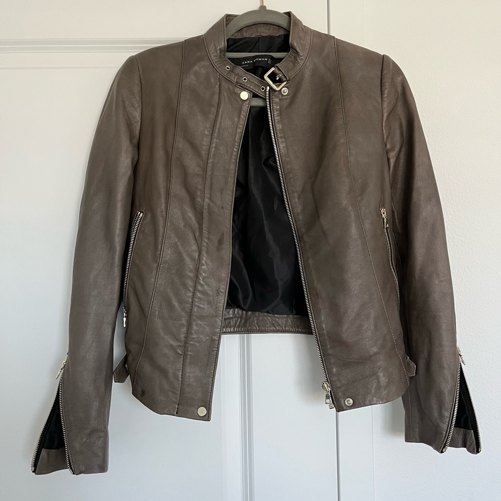 ZARA Women’s Leather Jacket